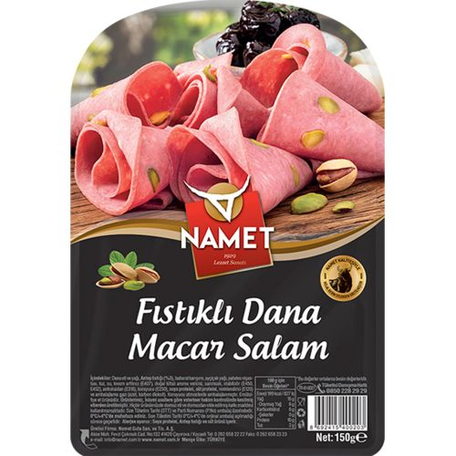 Namet Dilimli Fıstıklı Salam 150 Gr