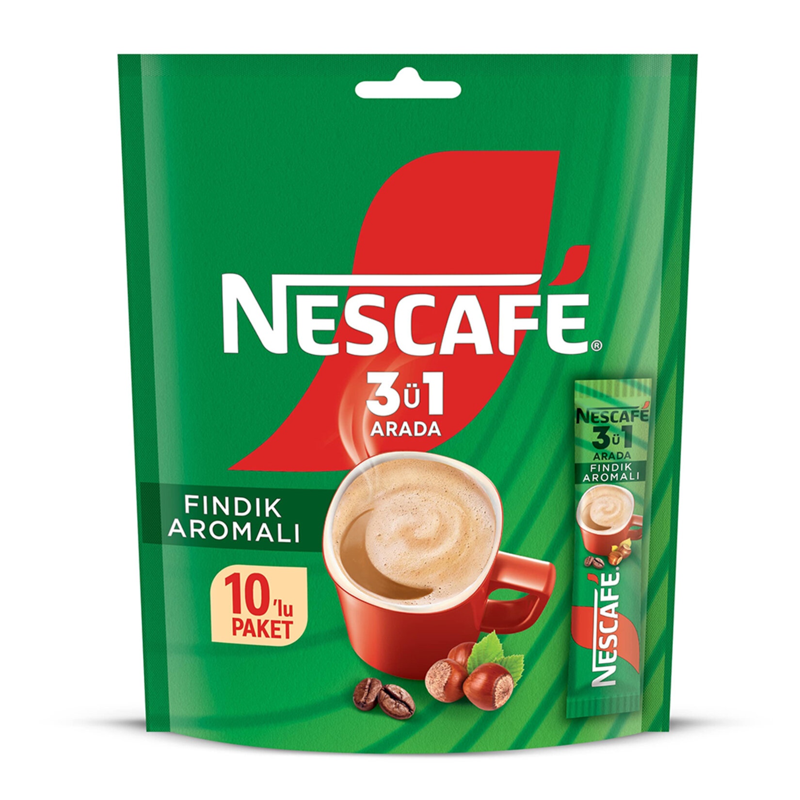 Nescafé 3'ü 1 Arada Fındıklı 10'lu 170 Gr