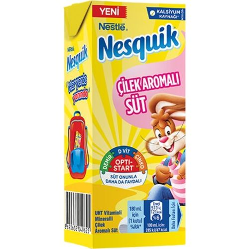 Nesquik Çilek Aromalı Süt 180 Ml