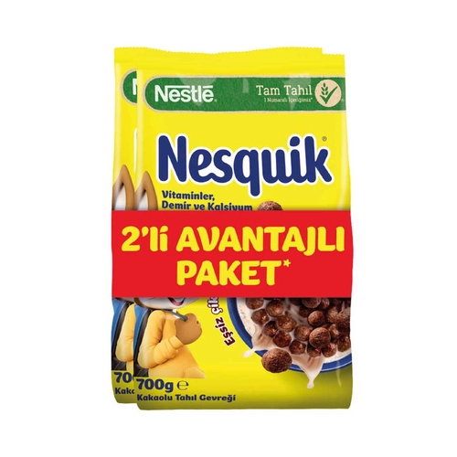 Nesquik Tahıl Gevreği Kakaolu 2 x 700 GR