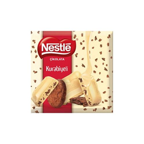 Nestle Kurabiye Parçacıklı Beyaz Çikolata 60 Gr