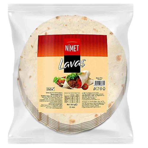 Nimet Lavaş 12li 840 Gr