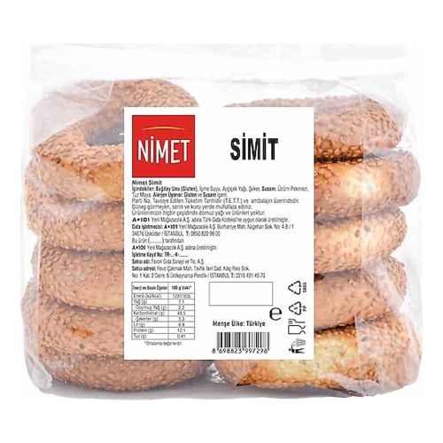 Nimet Çıtır Susamlı Simit 150 Gr