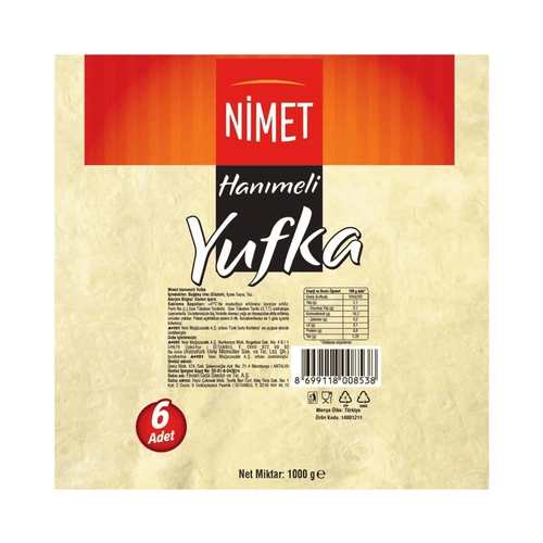 Nimet Yufka 1000 GR