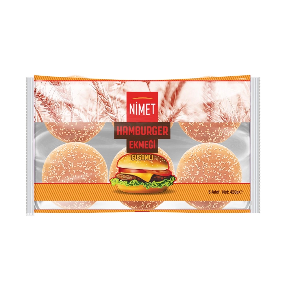 Nimet Susamlı Hamburger Ekmeği 6x70 Gr