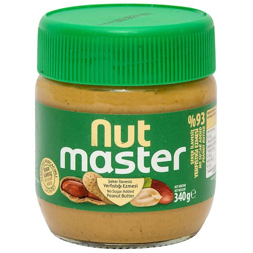 Nutmaster Parçalı Şeker İlavesiz Yer Fıstığı Ezmesi 340 Gr