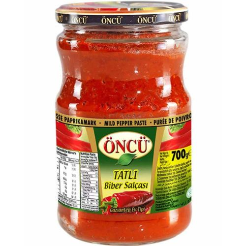 Öncü Biber Salçası Tatlı Cam 700 Gr