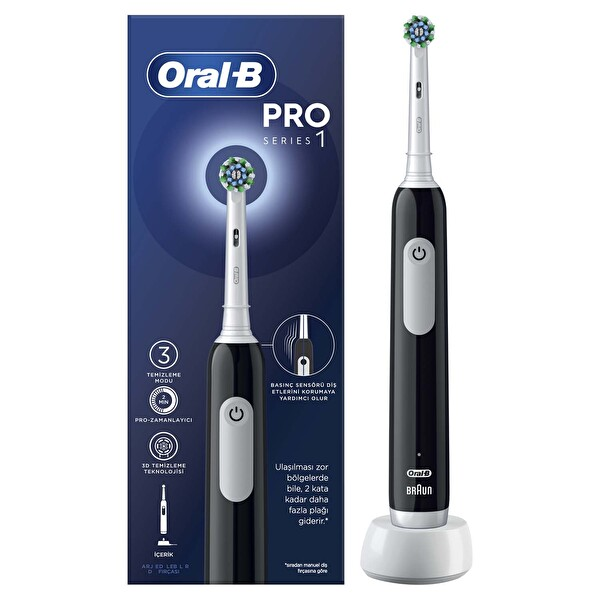 Oral-B Şarjlı Fırça Pro1 Siyah