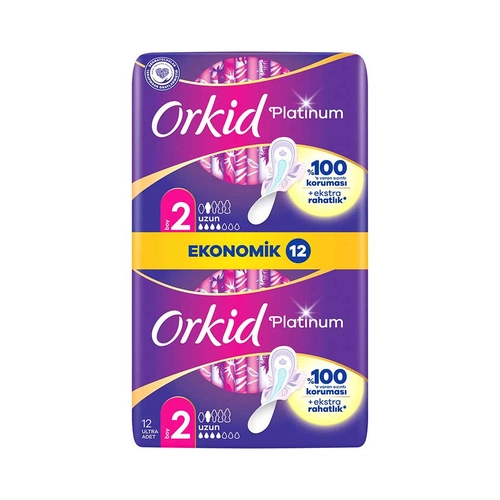 Orkid Hijyenik Ped Uzun Platinum 12 Adet