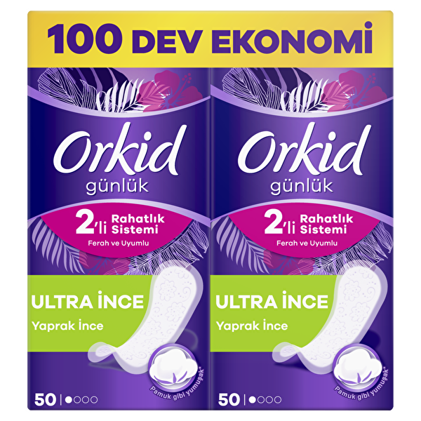 Orkid Yaprak İnce Mega 100 Adet