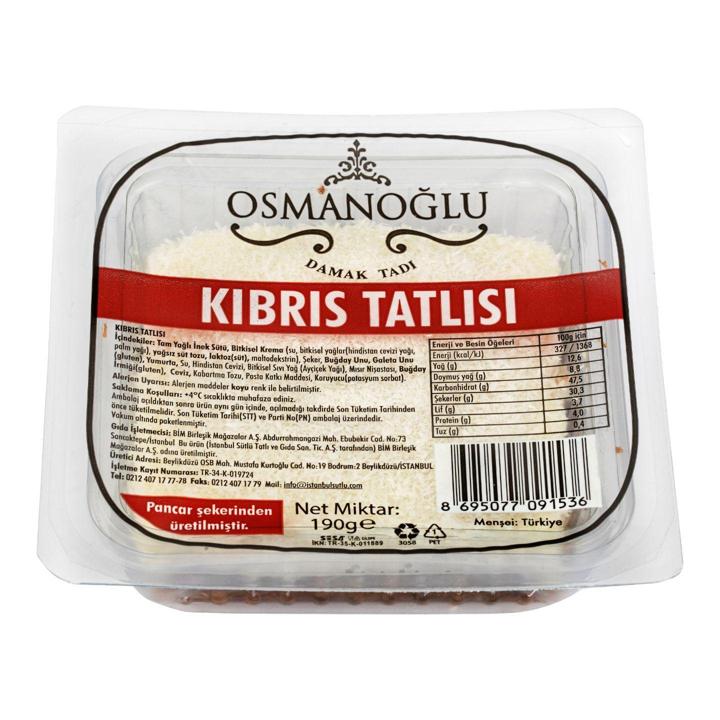 Osmanoğlu Damak Tadı Kıbrıs Tatlısı 190 Gr