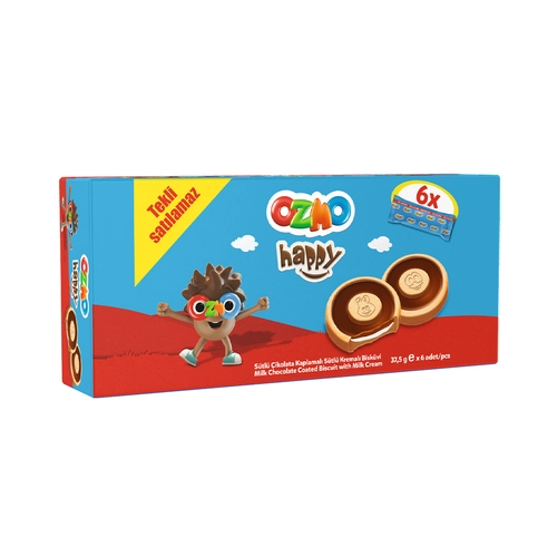 Ozmo Happy Süt Kremalı Bisküvi 225 Gr