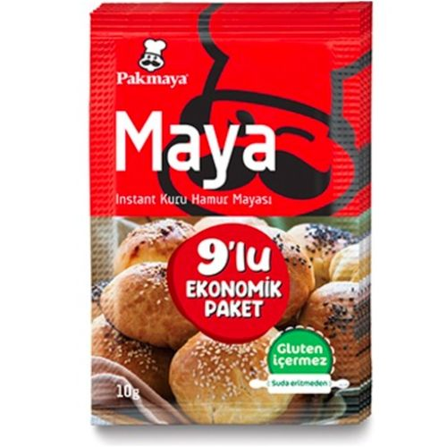 Pakmaya 9lu Instant Maya 9x10 Gr