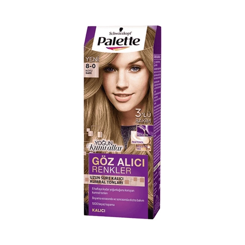 Palette Saç Boyası Basic Koyu Sarı 8.0 Adet