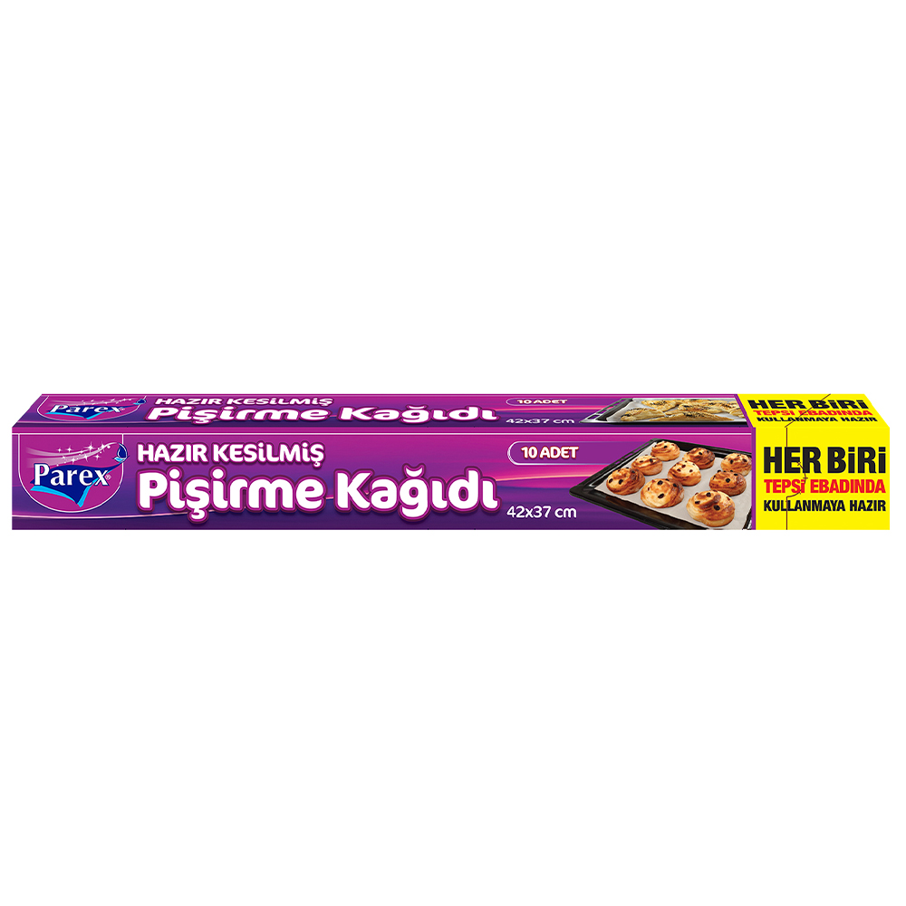 Parex Hazır Kesilmiş Orta Boy Pişirme Kağıdı 10 Adet