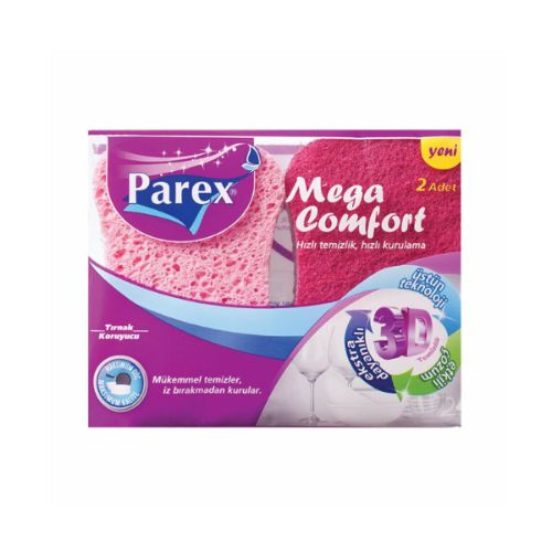 Parex Mega Comfort Oluklu Sünger 2 Adet