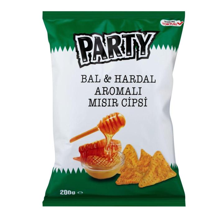 Party Bal ve Hardal Aromalı Mısır Cipsi 200 Gr