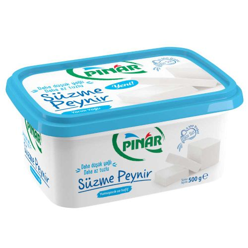 Pınar Süzme Az Tuzlu Peynir 500 Gr