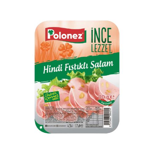 Polonez Hindi Fıstıklı Salam 90 Gr