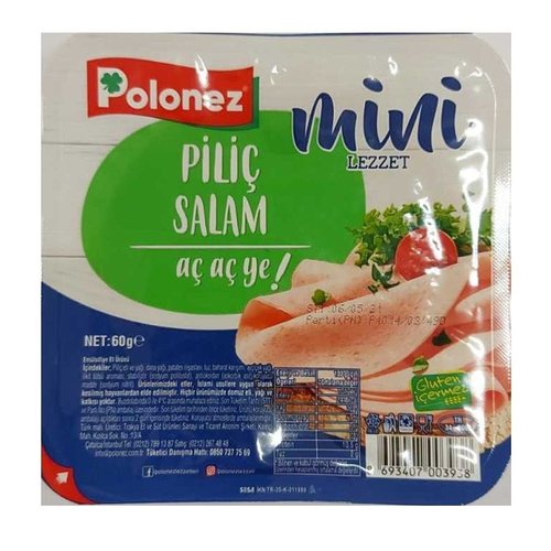 Polonez Salam Piliç Füme 60 GR