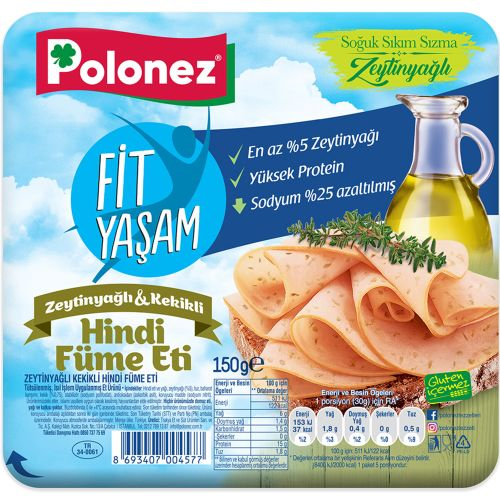 Polonez Zeytinyağlı Kekikli Hindi Füme 150g
