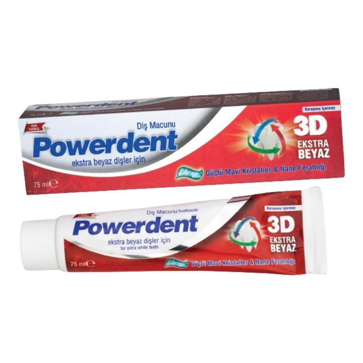 Powerdent 3D Beyaz 7 Etki Diş Macunu 75 Ml