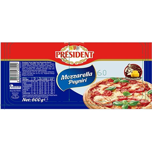 President Mozzarella Peyniri 600 Gr