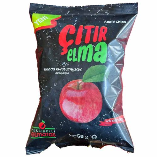 Puccinelli Elmataş Çıtır Elma Katkısız 50 Gr