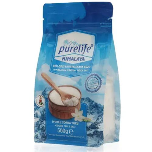 Purelife Himalaya Tuzu Beyaz İyotlu İnce 500 Gr