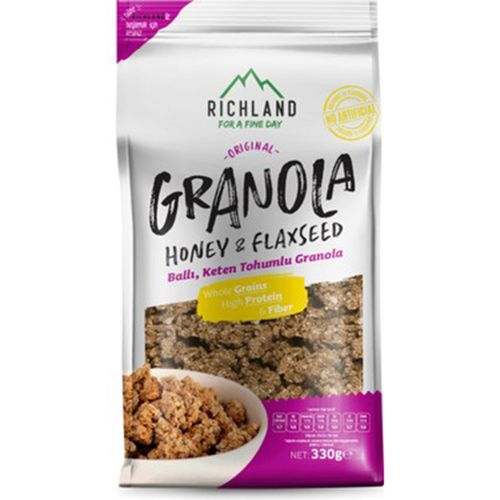 Richland Ballı Keten Tohumlu Granola 330 Gr