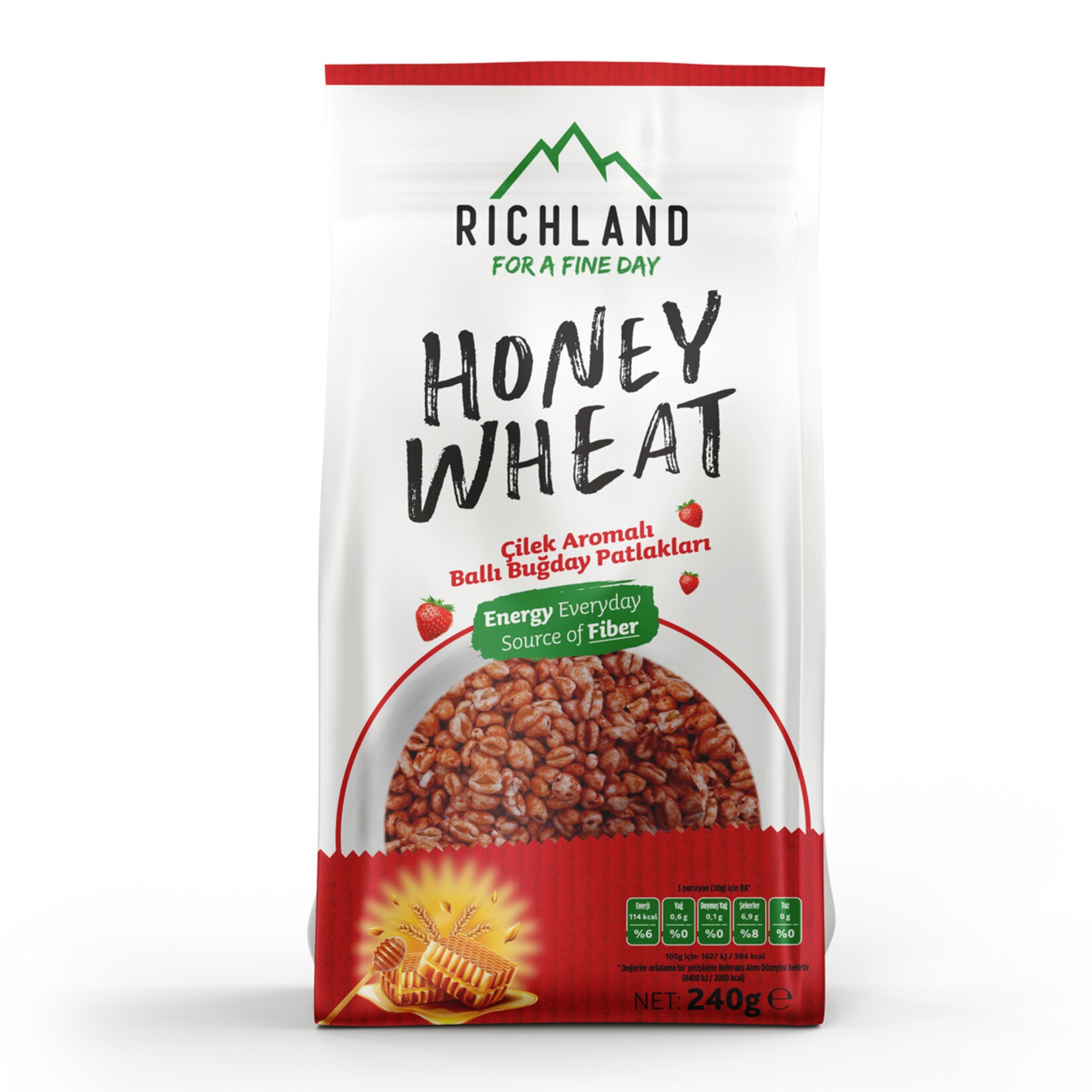 Richland Çilek Aromalı Ballı Buğday 240 Gr