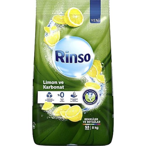 Rinso Limon Ve Karbonat 53 Yıkama 8 KG