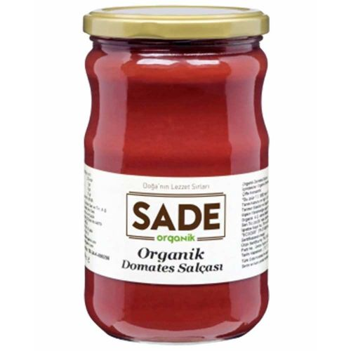 Sade Organik Domates Salçası 650 Gr