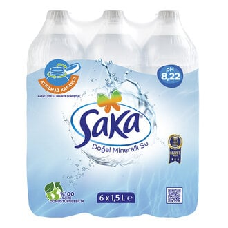 Saka Doğal Mineralli Su 6x1.9 Lt