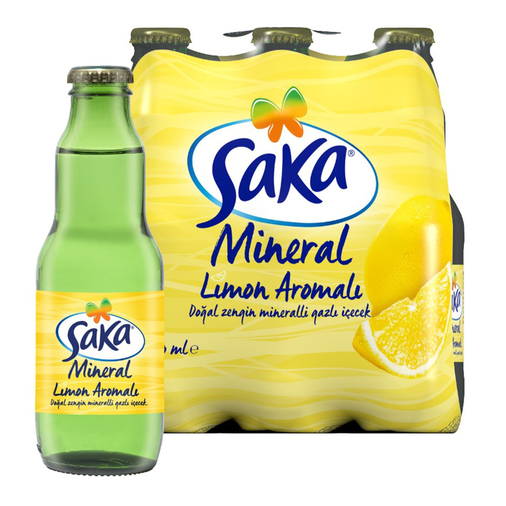 Saka Limon Aromalı Maden Suyu 200 Ml