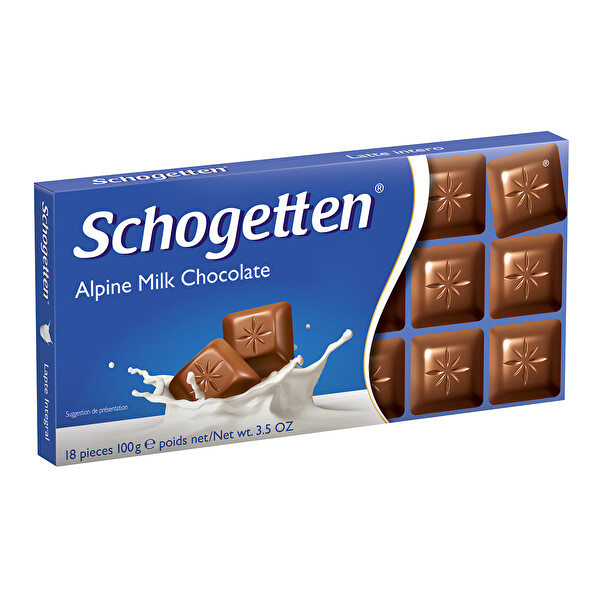 Schogetten Alpine Milk Chocolate 100 Gr