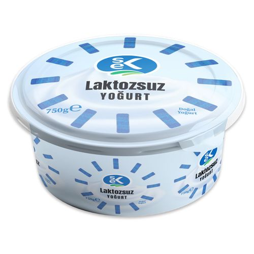 Sek Laktozsuz Yarım Yağlı Yoğurt 750 Gr