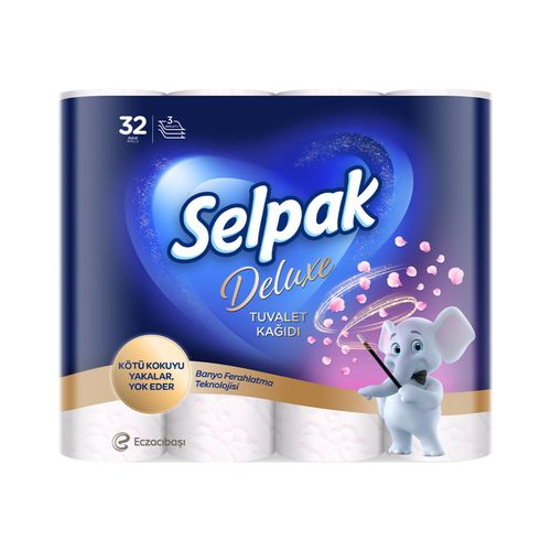 Selpak Deluxe Pamuk Katkılı Tuvalet Kağıdı 32 Adet
