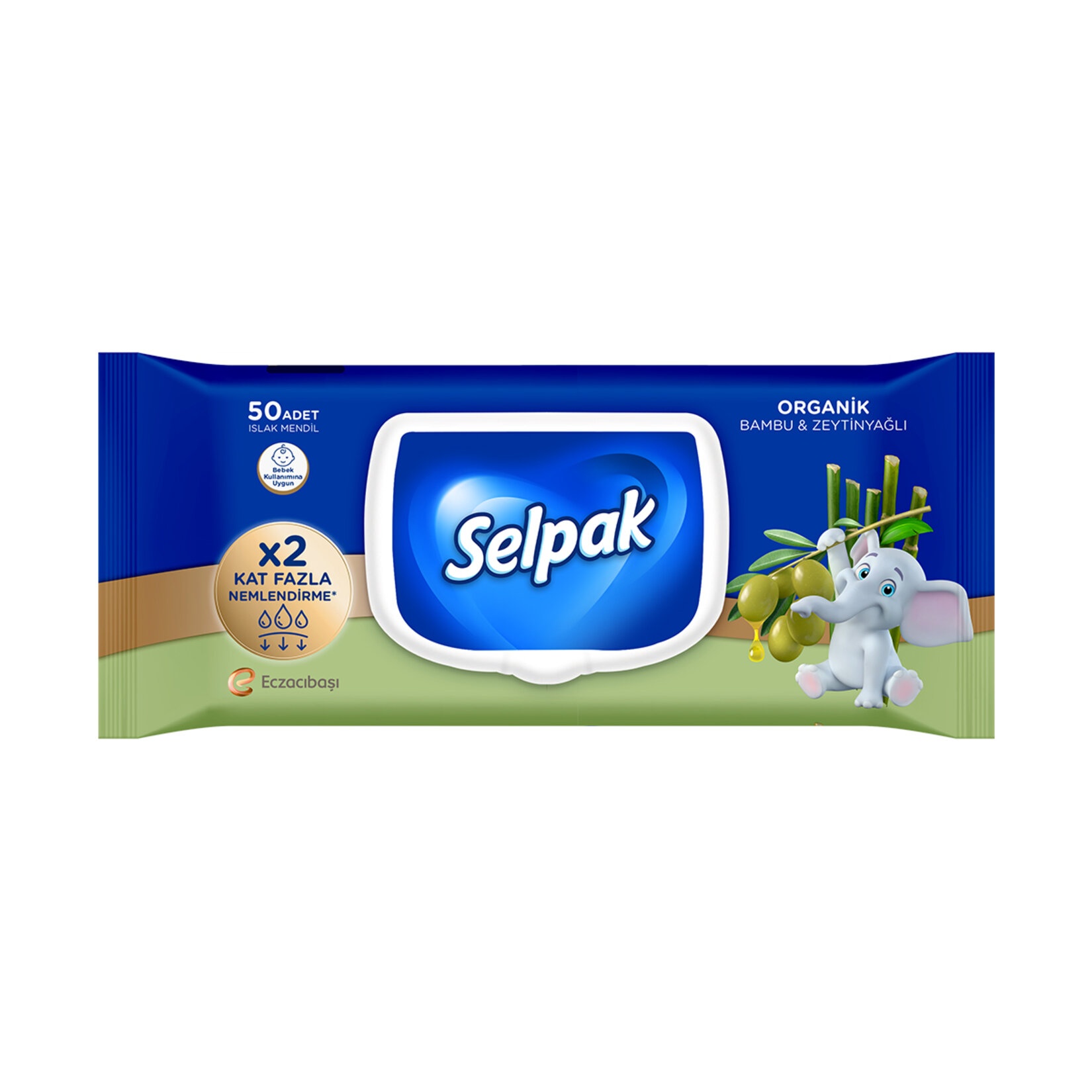 Selpak Organik Bambu Zeytinyağlı Islak Mendil 50 Adet