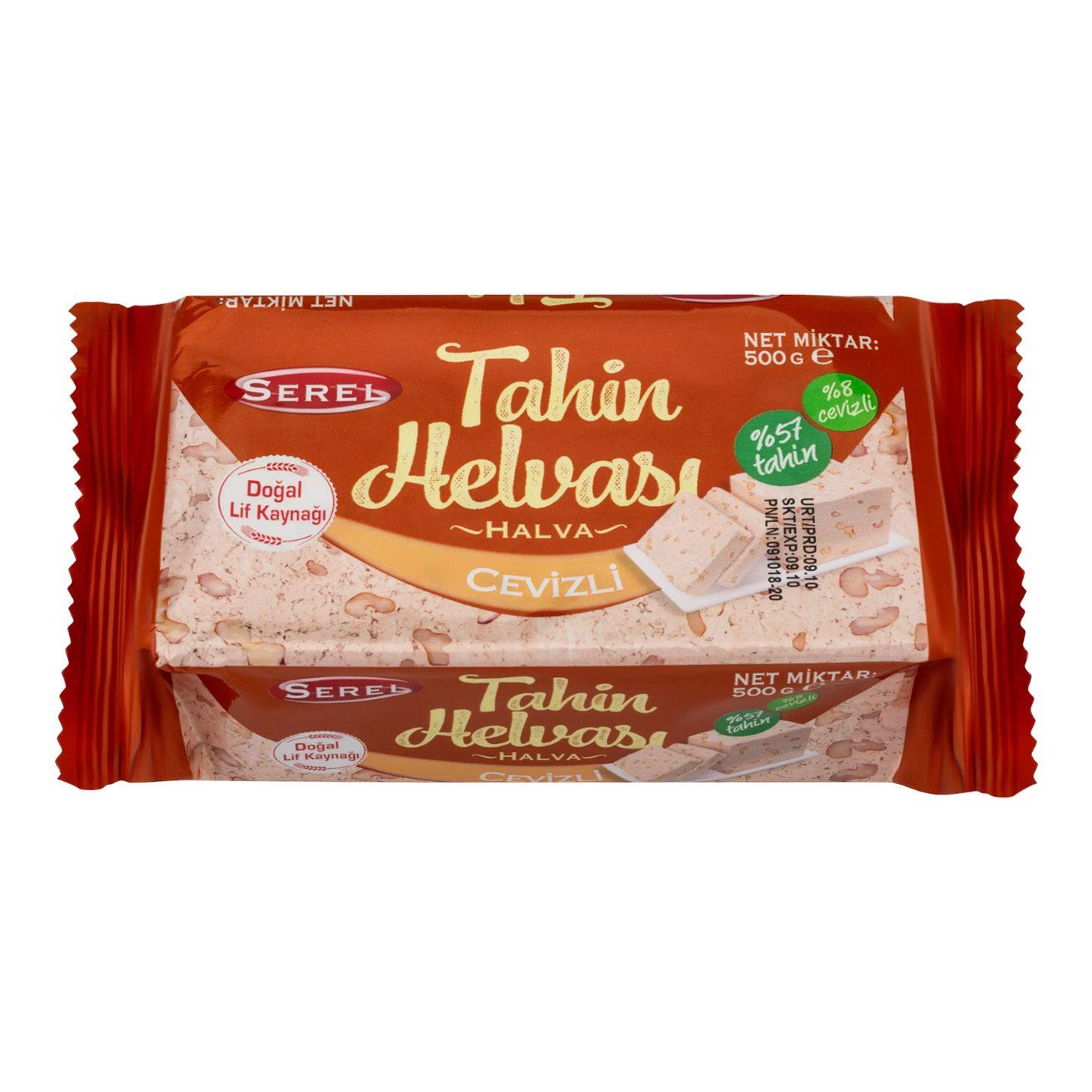 Serel Cevizli-Antep Fıstıklı Helva 500 Gr