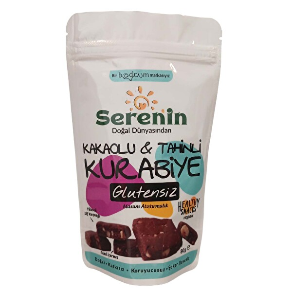 Serenin Doğal Dünyası Kakaolu Tahinli Kurabiye 80 Gr