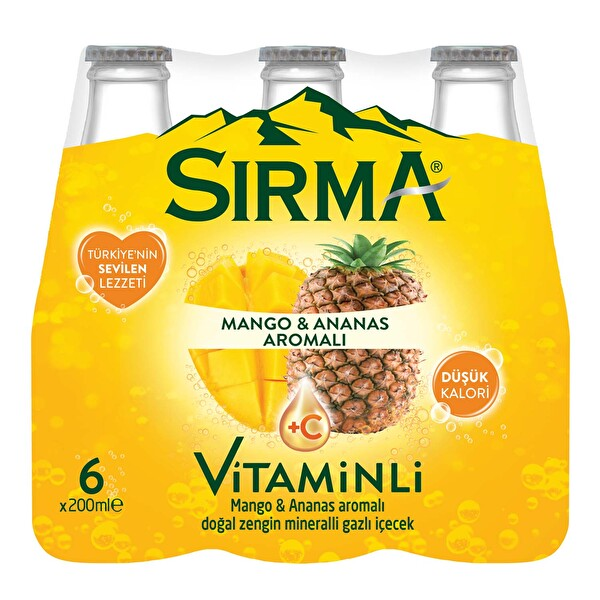 Sırma C Vitaminli Mango Ananas 6x200 Ml