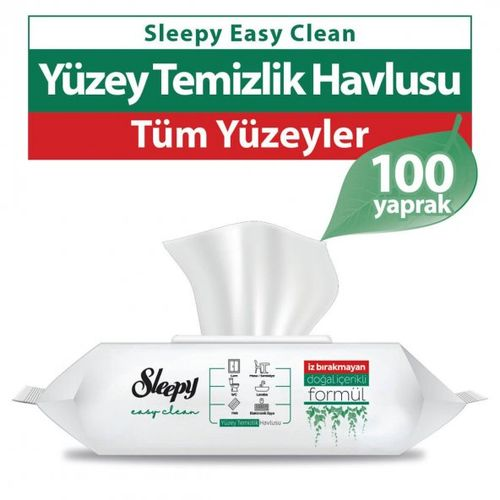 Sleepy Klasik Çamaşır Sulu Temizlik Havlusu 100 Adet