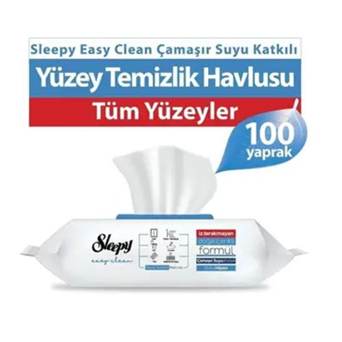 Sleepy Yüzey Temizleme Havlusu Çam Sakızı 100 Adet