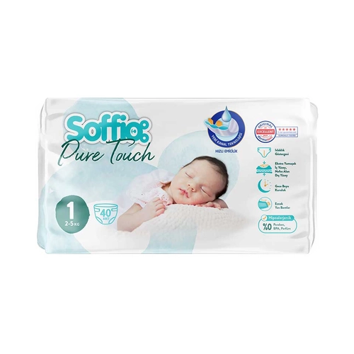 Soffio Çocuk Bezi Yenidoğan 40 Adet