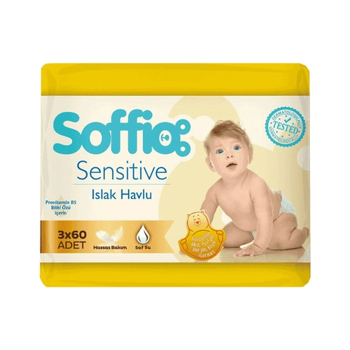Soffio Islak Havlu Sensitive 3x60 Adet
