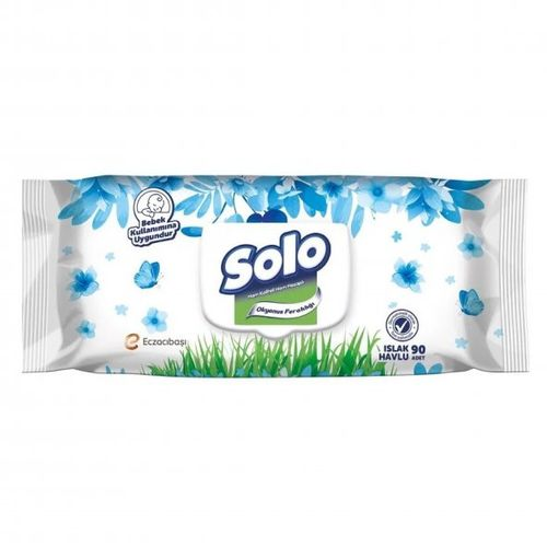 Solo Islak Havlu Okyanus 90 Adet