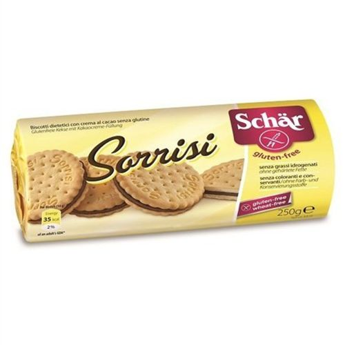 Sorrisi Glutensiz Çikolatalı Kremalı Bisküvi 250 Gr