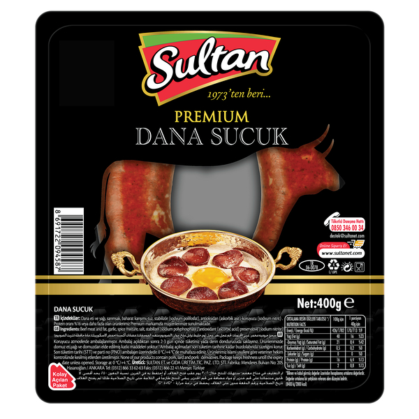 Sultan Dana Kasap Sucuk 400 Gr