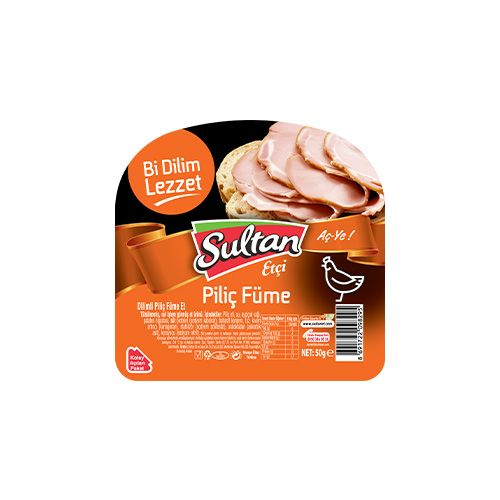 Sultan Dilimli Piliç Füme Et 50 Gr